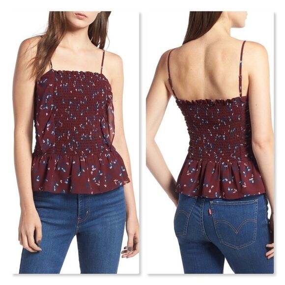 WAYF Devon Smocked Camisole sz Small - Picture 1 of 8